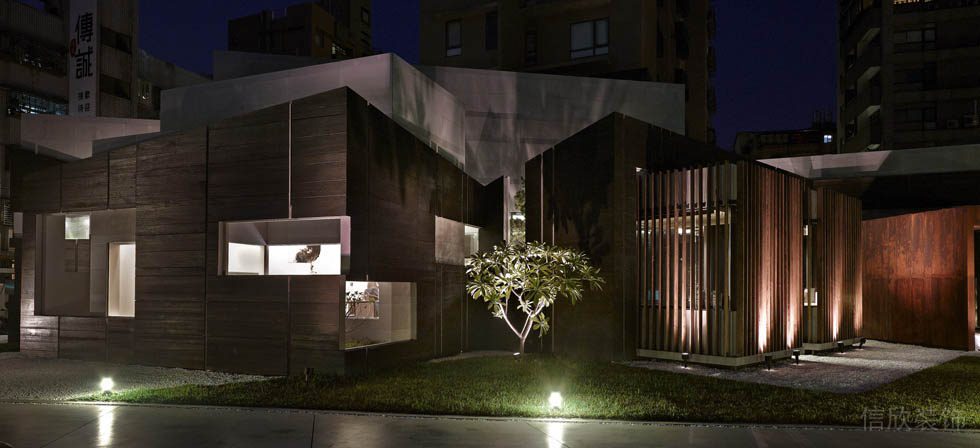 深圳龍華觀瀾展廳裝修院中景觀