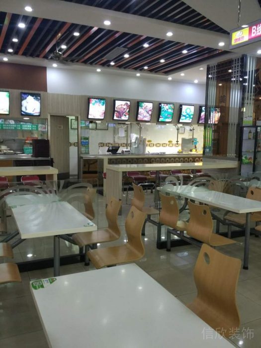 深圳南山寶旭快餐廳裝修_吧臺就餐區