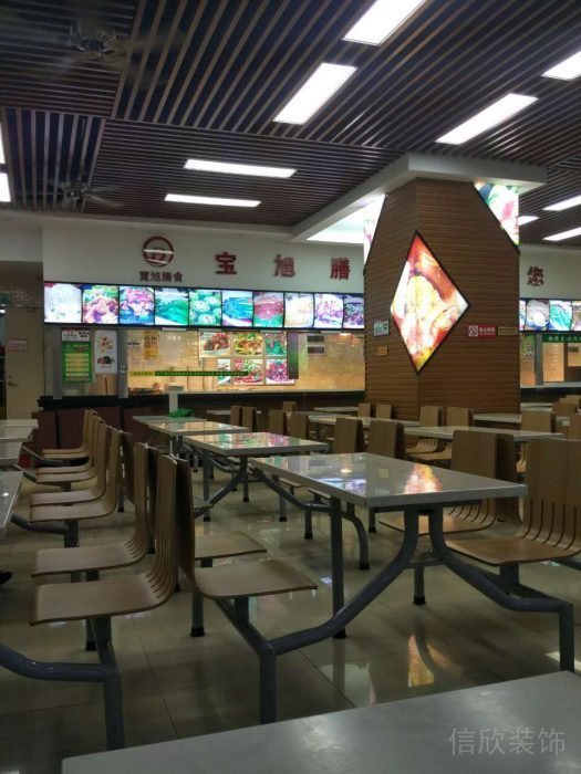 深圳南山寶旭快餐廳裝修_餐區3