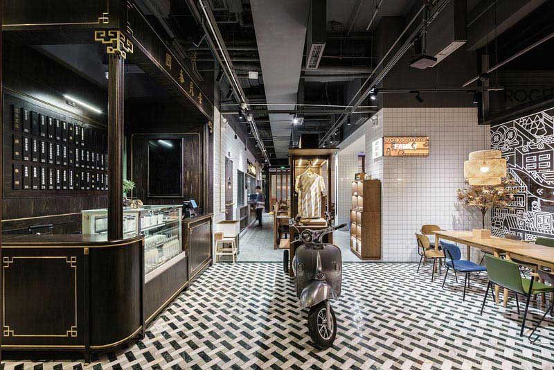餐廳工業(yè)風(fēng)點(diǎn)餐臺效果圖