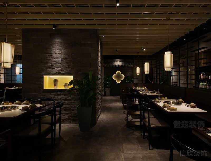 新中式風(fēng)格餐廳用餐區(qū)陳設(shè)