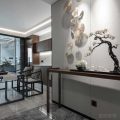 新中式家居樣板間玄關(guān)案臺