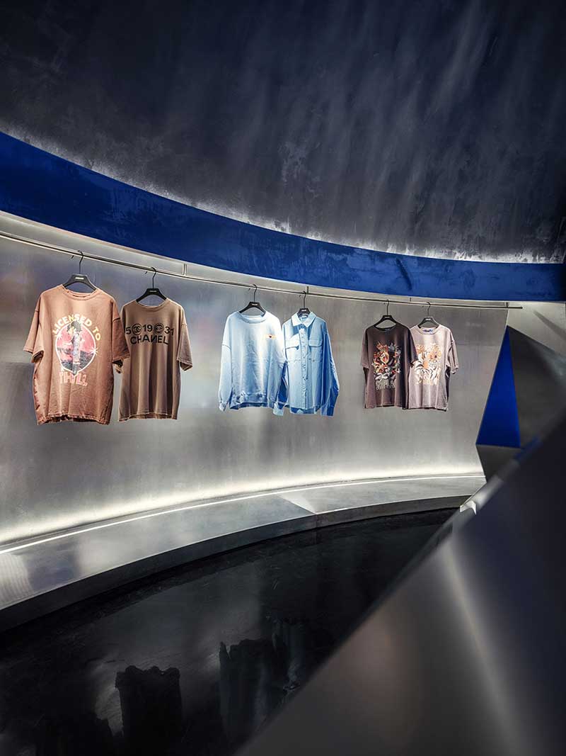 深圳鹽田區(qū)服裝店裝修設計服裝展示區(qū)