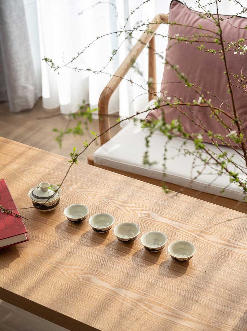 深圳龍崗北歐輕奢風家庭新房裝修設計茶椅 深圳龍崗北歐輕奢風家庭新房裝修設計茶椅