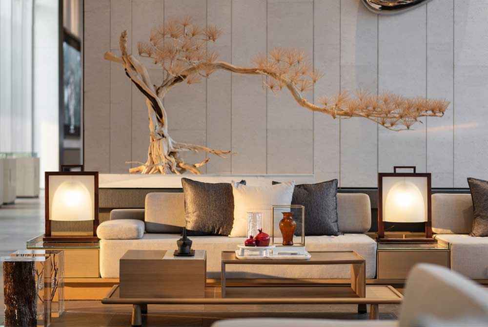 深圳市羅湖區(qū)中洲坊創(chuàng)意中心現(xiàn)代中式辦公室裝修案例氛圍調(diào)性