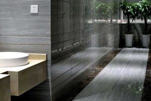 灰色辦公室衛(wèi)生間裝修效果地臺設(shè)計(jì)防水大理石瓷磚洗手臺設(shè)計(jì)