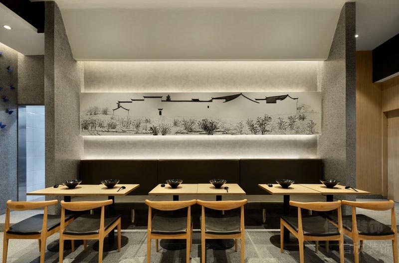 深圳華強(qiáng)北餐飲裝修設(shè)計(jì)公司案例筆畫(huà)