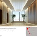 深圳南山100平方現代風格辦公室電梯廳裝修電梯廳效果圖