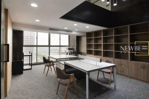 深圳羅湖200平方現(xiàn)代工業(yè)風復式辦公室裝修辦公區(qū)效果圖