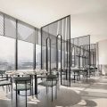 深圳羅湖東門鴻展中心城極簡風格川菜館裝修案例8人用餐區(qū)效果圖