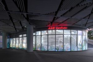 深圳市寶安區(qū)福永大白兔全球首家旗艦店裝修設(shè)計(jì)商場外立面