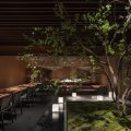 深圳福田新中式木質(zhì)餐廳室內(nèi)造景裝修設(shè)計(jì)