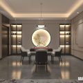 深圳福田石廈棋牌室墻面造型裝修設(shè)計